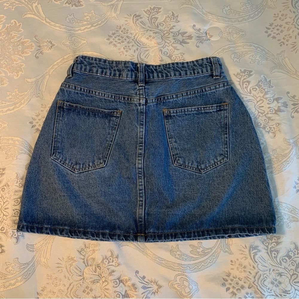High Rise Denim Mini Skirt - Picture 3 of 5